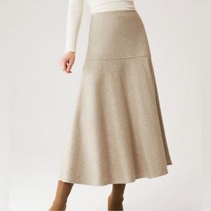 OGL Beige Midi Skirt
